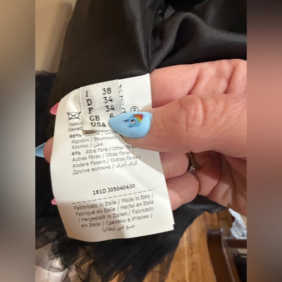 Moschino Couture Black Tulle Biker Jacket - Picture 6 of 8